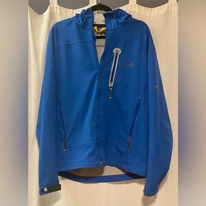 Mountain Hardwear Men's Royal Blue Performance Jacket with Hood